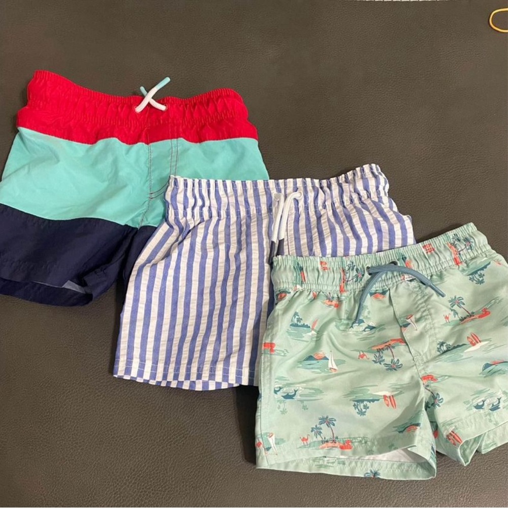 NWOT 2T Cat & Jack Swim Trunks Bundle